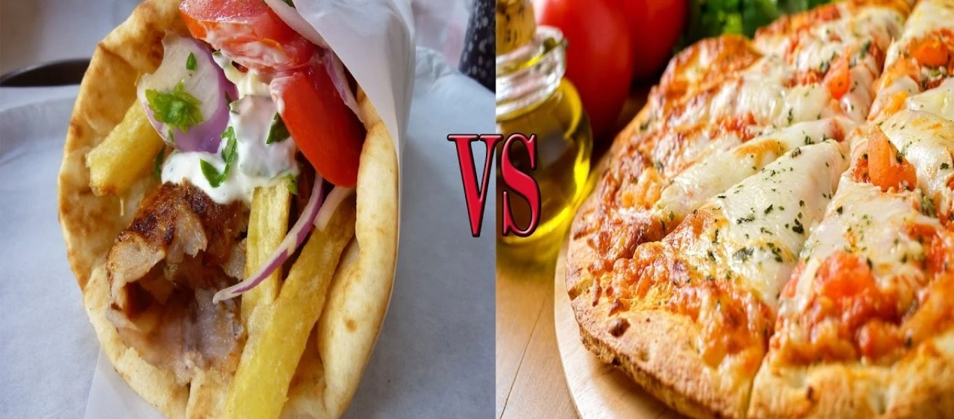 Αιώνια μάχη: Πίτσα vs Σουβλάκι - Ποιο έχει περισσότερες θερμίδες;